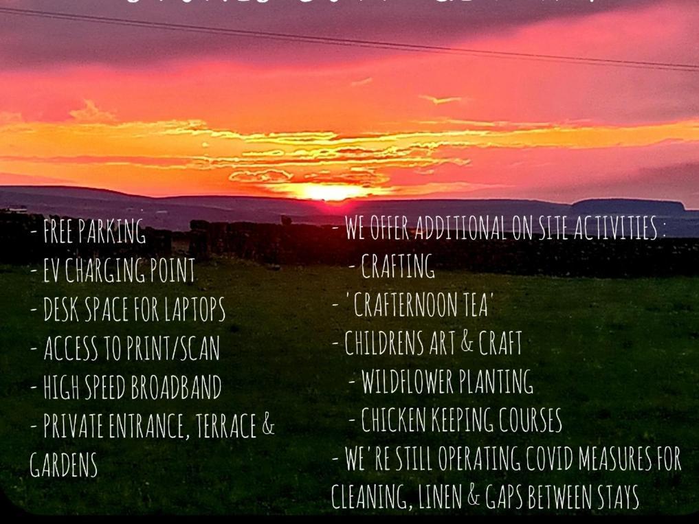 Stones Cottage Farm, Nr Haworth, Family Friendly, Work Friendly, Gaming Barn, Crafting, Free Wifi, Free Parking, Ev Point Oxenhope Eksteriør billede