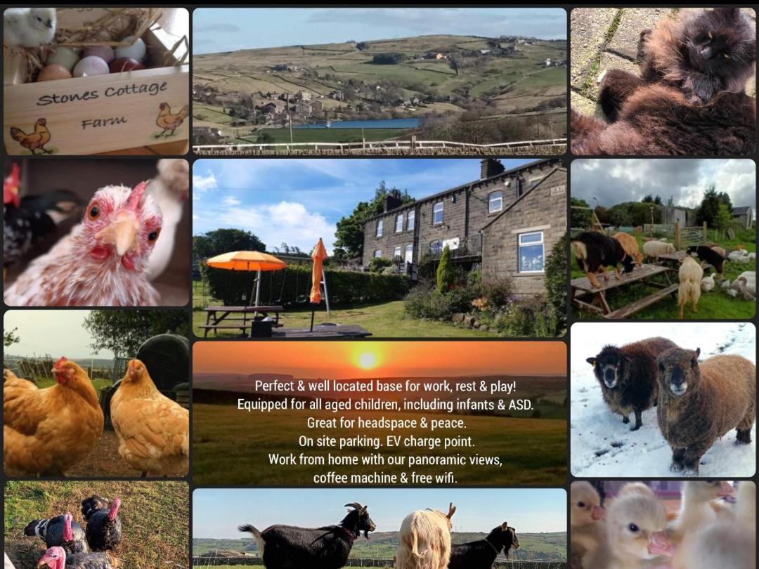 Stones Cottage Farm, Nr Haworth, Family Friendly, Work Friendly, Gaming Barn, Crafting, Free Wifi, Free Parking, Ev Point Oxenhope Eksteriør billede